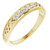 14K Yellow Gold 1/6 CTW Natural Diamond Celtic Anniversary Band