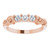 14K Rose Gold 1/4 CTW Natural Diamond Three-Stone Anniversary Band