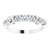 14K White Gold 1/4 CTW Natural Diamond Three-Stone Anniversary Band