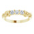 14K Yellow Gold 1/4 CTW Natural Diamond Three-Stone Anniversary Band