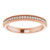 14K Rose Gold 3/8 CTW Natural Diamond Milgrain Edge Anniversary Band