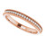 14K Rose Gold 3/8 CTW Natural Diamond Milgrain Edge Anniversary Band