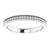 14K White Gold 3/8 CTW Natural Diamond Milgrain Edge Anniversary Band