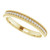 14K Yellow Gold 3/8 CTW Natural Diamond Milgrain Edge Anniversary Band