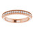 14K Rose Gold 1/5 CTW Lab-Grown Diamond Milgrain Edge Anniversary Band