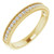 14K Yellow Gold 1/5 CTW Lab-Grown Diamond Milgrain Edge Anniversary Band