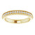 14K Yellow Gold 1/5 CTW Lab-Grown Diamond Milgrain Edge Anniversary Band