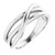 14K White Gold Intertwined Ring