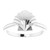 14K White Gold Shell Ring