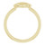 14K Yellow Gold Shell Ring