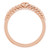 14K Rose Gold Rope Heart Dome Ring