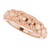 14K Rose Gold Quilted Dome Ring