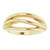 14K Yellow Gold Negative Space Ring