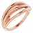 14K Rose Gold Negative Space Ring