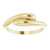 14K Yellow Gold Domed Bypass Ring