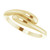 14K Yellow Gold Domed Bypass Ring