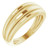 14K Yellow Gold Triple Dome Ring