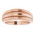 14K Rose Gold Triple Dome Ring