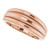 14K Rose Gold Triple Dome Ring