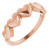 14K Rose Gold Heart Ring