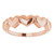 14K Rose Gold Heart Ring