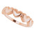 14K Rose Gold Heart Ring