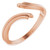 14K Rose Gold Bypass Ring