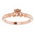 14K Rose Gold Dainty Claddagh Ring