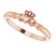 14K Rose Gold Dainty Claddagh Ring