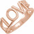 14K Rose Gold Love Ring