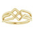 14K Yellow Gold Intertwined Geometric Ring