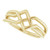 14K Yellow Gold Intertwined Geometric Ring