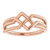 14K Rose Gold Intertwined Geometric Ring