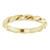 14K Yellow Gold 3 mm Twisted Band Size 7