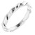 14K White Gold 3 mm Twisted Band Size 7