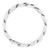 14K White Gold 3 mm Twisted Band Size 7