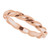 14K Rose Gold 3 mm Twisted Band Size 7