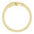 14K Yellow Gold Twisting Freeform Ring