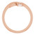 14K Rose Gold Twisting Freeform Ring