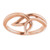 14K Rose Gold Twisting Freeform Ring