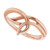14K Rose Gold Twisting Freeform Ring