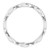 14K White Gold Rope Design Band