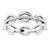 14K White Gold Rope Design Band