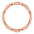14K Rose Gold Rope Design Band