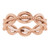 14K Rose Gold Rope Design Band