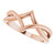 14K Rose Gold Geometric Negative Space Ring