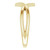 14K Yellow Gold Geometric Negative Space Ring