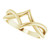 14K Yellow Gold Geometric Negative Space Ring