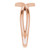18K Rose Gold Geometric Negative Space Ring