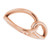 14K Rose Gold Interlocking Circle Ring